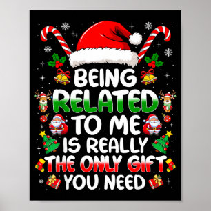 Póster Ser Pariente Mío Divertido Navidad Familia Xmas Pi