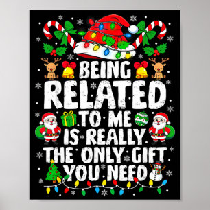 Póster Ser Pariente Mío Divertido Navidad Familia Xmas Pi