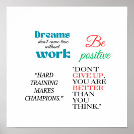 Póster ser positivo