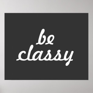 Póster Ser Poster con clase
