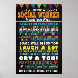 Póster Ser Poster de un trabajador social