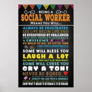 Póster Ser Poster de un trabajador social