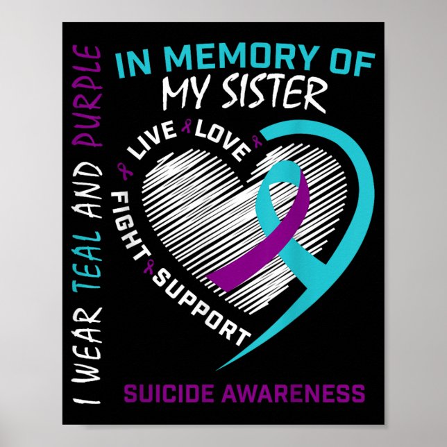 Póster Ser querido en memoria de hermana Conciencia de su (Frente)
