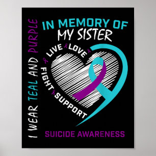 Póster Ser querido en memoria de la hermana Conciencia de