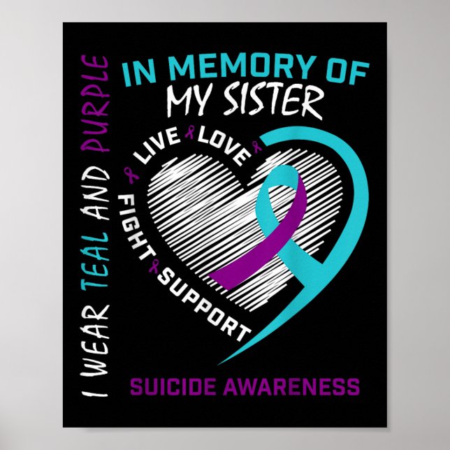 Póster Ser querido en memoria de la hermana Conciencia de (Frente)