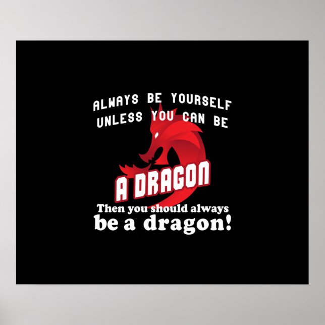 Póster Ser siempre un dragón (Frente)