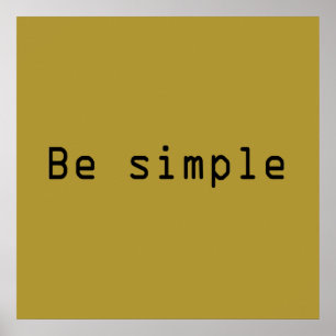Póster ser simple