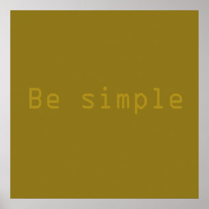 Póster ser simple