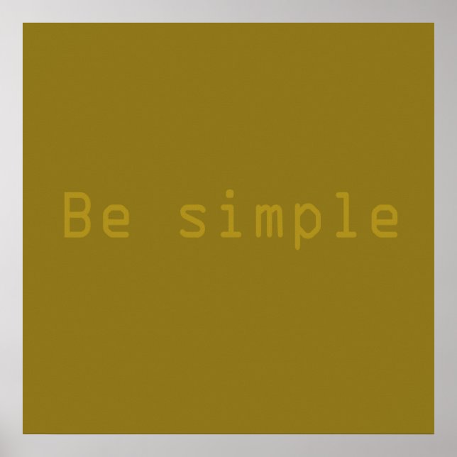 Póster ser simple (Frente)