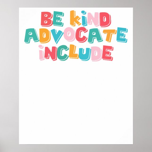 Póster ser un abogado amable incluyendo (Frente)