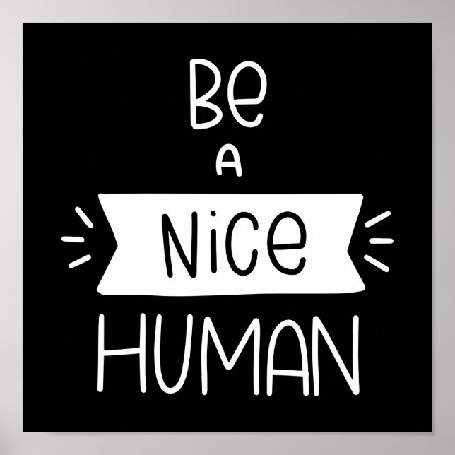 Póster Ser un buen humano (Frente)