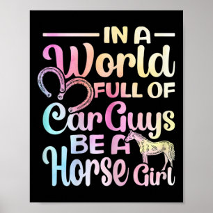 Póster Ser un Chica ecuestre en equitación