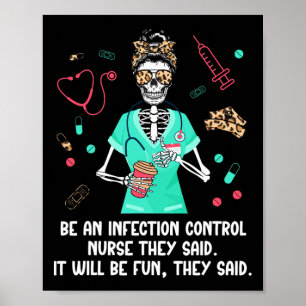 Póster Ser Un Enfermero De Control De Infecciones Nu