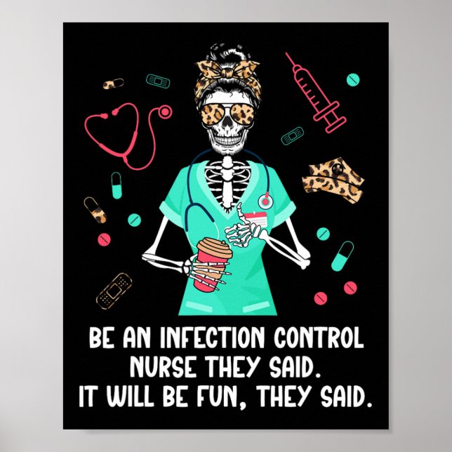 Póster Ser Un Enfermero De Control De Infecciones Nu (Frente)
