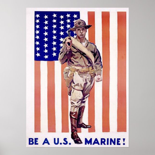 Póster Ser un marine estadounidense (Frente)