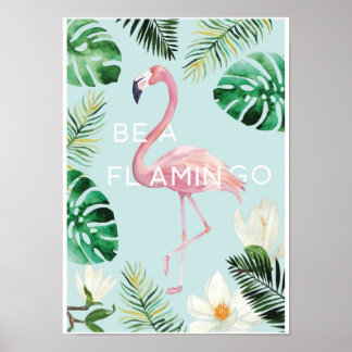 Póster Ser un Poster de Flamingo