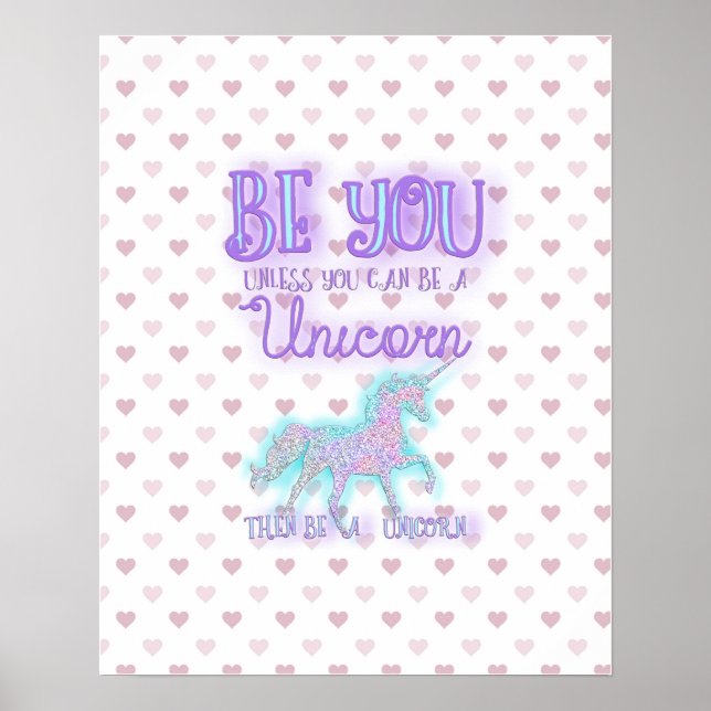 Póster Ser un Poster de unicornio (Frente)