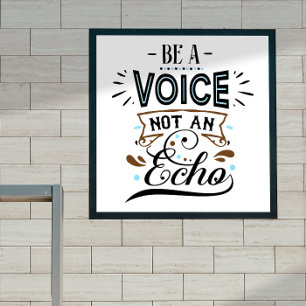 Póster Ser un Poster Inspirador de voz