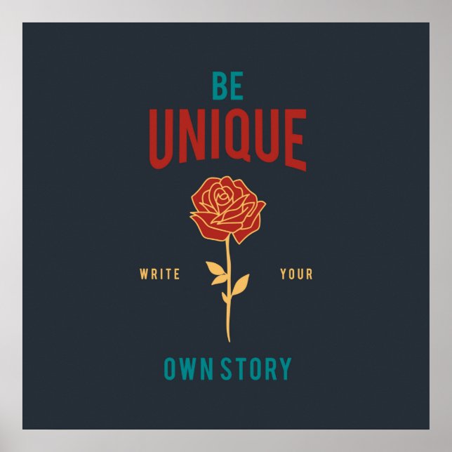 Póster Ser único (Frente)