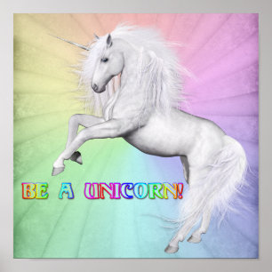 Póster Ser unicornio