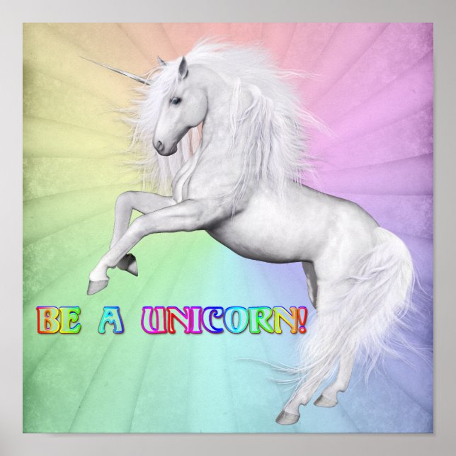 Póster Ser unicornio (Frente)