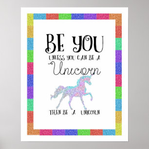 Póster Ser unicornio