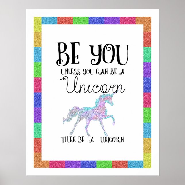 Póster Ser unicornio (Frente)