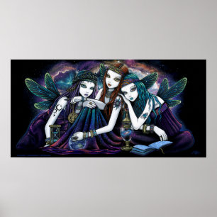 Póster Seraphina Celestial Angels Nebula Fairy Poster