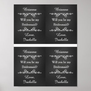 Póster ¿Serás Mi Personalizado De Novias?