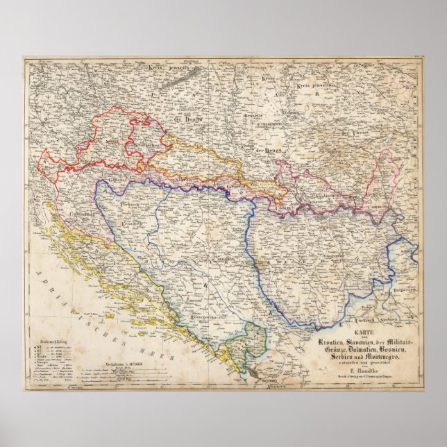 Póster Serbia, Bosnia (Frente)