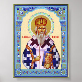 Póster Serbio de Saint Nikolai