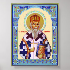 Póster Serbio de Saint Nikolai