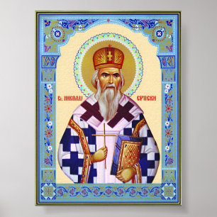 Póster Serbio de Saint Nikolai