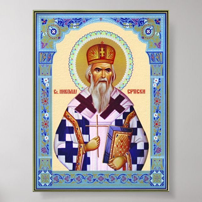 Póster Serbio de Saint Nikolai (Frente)