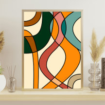 Serena Sabana Suave Abstracto Moderno Terroso