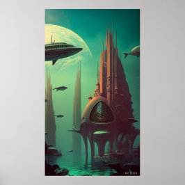 Póster Serenade Earthrise (42x24in extra larga) (Con logo