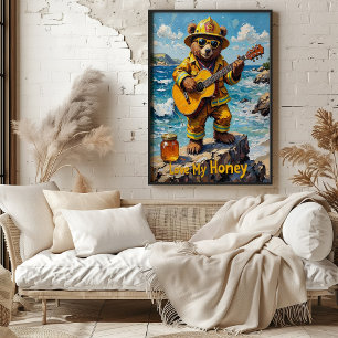 Póster Serenade oceánica: Balada rocosa del oso