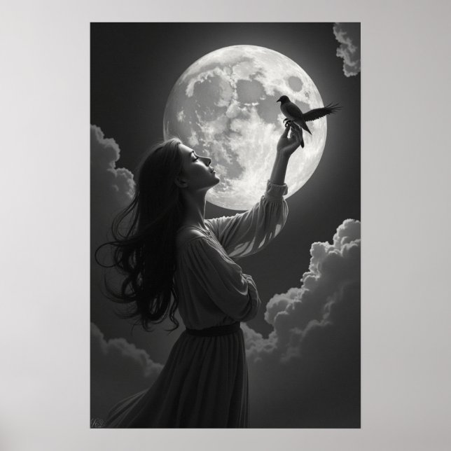 Póster Serenata a la luz de la luna (Frente)