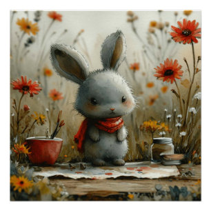 Póster Serenata de conejos: Un poco de fantasía conejito