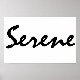 Póster Serene