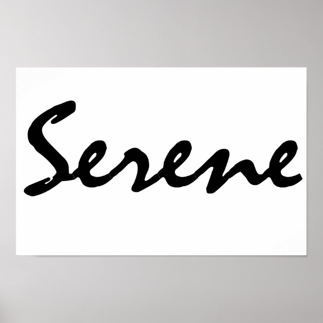 Póster Serene (Frente)