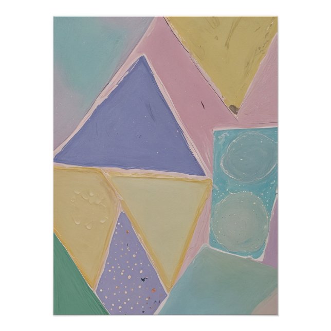 Póster Serene Abstracts: A Pastel Dream (Anverso)