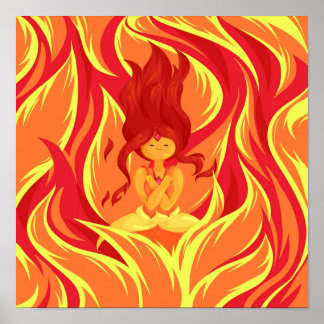 Póster Serene Flame Princess