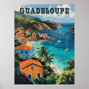 Póster Serene Guadeloupe Water Island