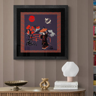 Póster Serene Happiness Una Obra Maestra De Arte Japonesa