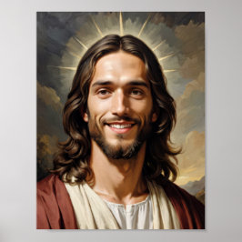 Póster Serene Jesucristo con aura