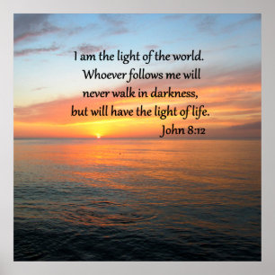 PÓSTER SERENE JOHN 8:12 SOLTARSE SOBRE EL OCÉANO