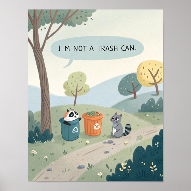 Póster Serene Landscape with Humorous Twist (Frente)