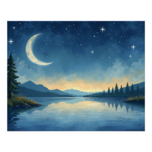 Póster Serene Nightscape