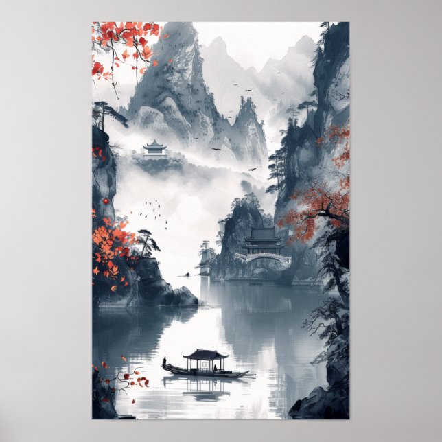 Póster Serene Ocean Sunset View - Poster Náutico (Frente)